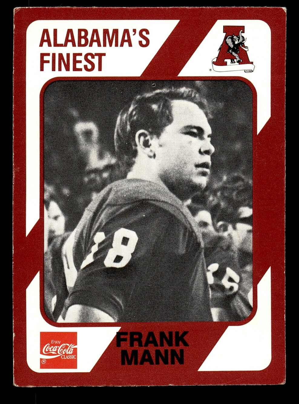 1989 Collegiate Collection Alabama Crimson Tide Frank Mann Football Card 178